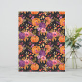 カラフルかぼちゃ秋柄スクラップブック紙 (スタンド正面)