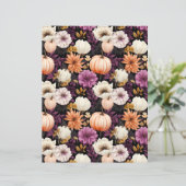 カラフルかぼちゃ秋柄スクラップブック紙 (スタンド正面)