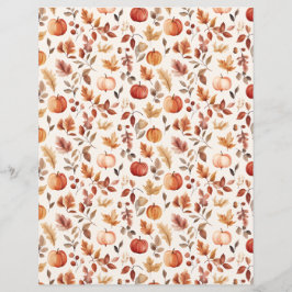 カラフルかぼちゃ秋柄スクラップブック紙