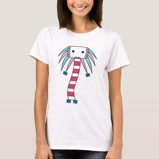 カラフルかわいいかわいいキャラクターtシャツ tシャツ