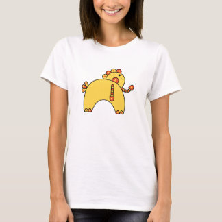 カラフルかわいいかわいいキャラクターtシャツ tシャツ