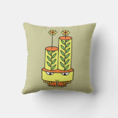 カラフルかわいいかわいい漫画のキャラクター枕 クッション (裏面)