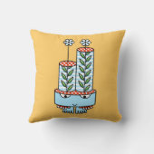 カラフルかわいいかわいい漫画のキャラクター枕 クッション (裏面)