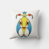 カラフルかわいいかわいい漫画のキャラクター枕 クッション (裏面)