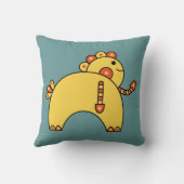 カラフルかわいいかわいい漫画のキャラクター枕 クッション (裏面)