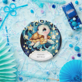 カラフルかわいいキッズカメ誕生日 ペーパープレート