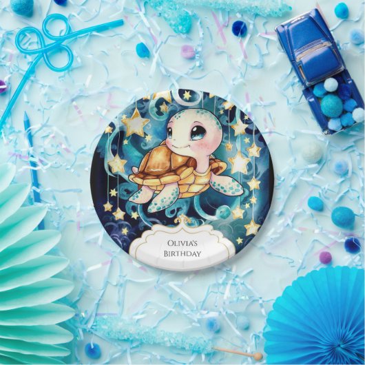 カラフルかわいいキッズカメ誕生日 ペーパープレート (パーティー)