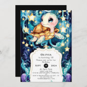 カラフルかわいいキッズカメ誕生日 招待状 (正面/裏面)