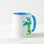 カラフルかわいいフローラクロス | マグカップ (正面右)