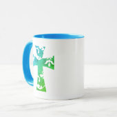 カラフルかわいいフローラクロス | マグカップ (正面左)