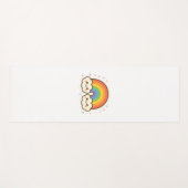 カラフルかわいいレインボープライド ヨガマット (正面(横))