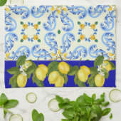 カラフルかわいらしイタリアンタイル見るキッチンタオル キッチンタオル (折り畳み)