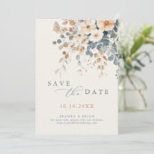 カラフルかわいらし春野の花の牧草地写真 セーブザデート (スタンド正面)