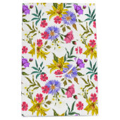 カラフルかわいらし花抱き枕 ミディアムペーパーバッグ (正面)