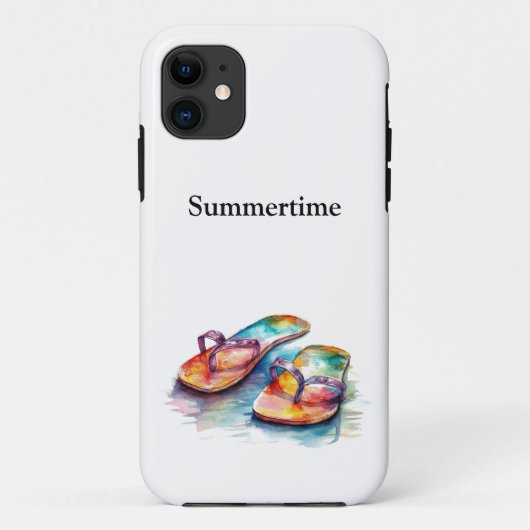 カラフルがフロップウォーターカラーをカスタマイズ Case-Mate iPhoneケース (裏面)