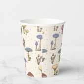 カラフルきのこ模様 紙コップ (右)