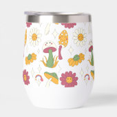 カラフルきのこ、虹、デイジー模様 (右面)