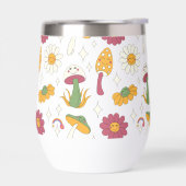 カラフルきのこ、虹、デイジー模様 (左面)