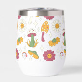 カラフルきのこ、虹、デイジー模様 (正面)