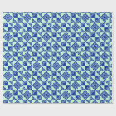 カラフルきらめくお洒落結婚イニシャル ラッピングペーパー (フラット)