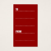 カラフルきらめくクリスマスの木のライトギフトラベル (裏面)