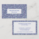 カラフルきらめくフェイクグリッター 名刺 (正面/裏面)