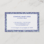 カラフルきらめくフェイクグリッター 名刺 (裏面)