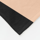 カラフルくさび161214c – 黒 フリースブランケット (角)