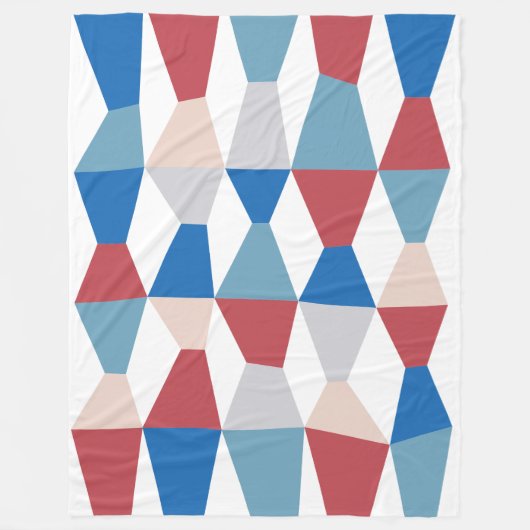 カラフルくさび161214d フリースブランケット (正面)