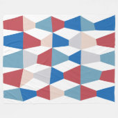 カラフルくさび161214d フリースブランケット (正面(横))