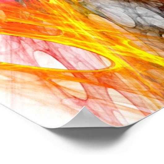 カラフルくもの巣 – ポスター (角)