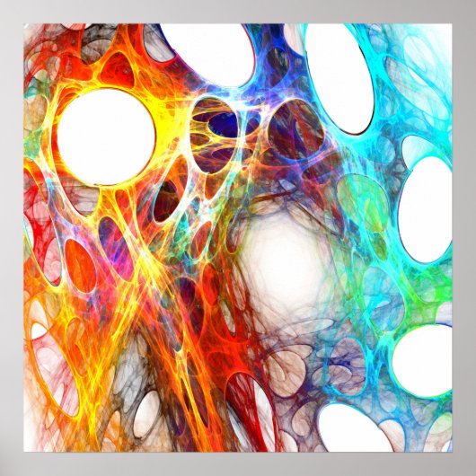 カラフルくもの巣 – ポスター (正面)