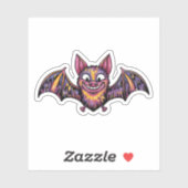 カラフルこうもり シール (シート)