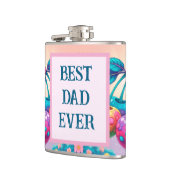 カラフルさくらんぼと最高のパパ フラスク (左)