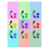 カラフルさくらんぼ – アポップ・アートのート テーブルクロス (正面)