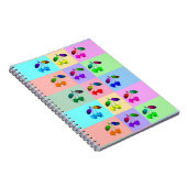 カラフルさくらんぼ – アポップ・アートのート ノートブック (右側)