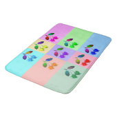 カラフルさくらんぼ – アポップ・アートのート バスマット (アングル)