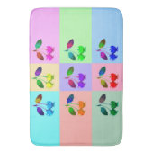 カラフルさくらんぼ – アポップ・アートのート バスマット (正面縦)