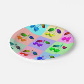 カラフルさくらんぼ – アポップ・アートのート ペーパープレート (アングル)