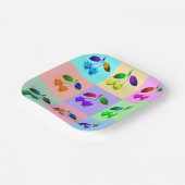 カラフルさくらんぼ – アポップ・アートのート ペーパープレート (傾斜あり)