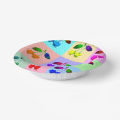 カラフルさくらんぼ – アポップ・アートのート ペーパーボウル (傾斜あり)