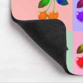 カラフルさくらんぼ – アポップ・アートのート マウスパッド (コーナー)