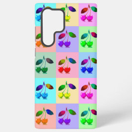 カラフルさくらんぼ – アポップ・アートのート SAMSUNG GALAXY S22 ULTRAケース