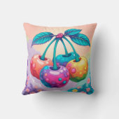 カラフルさくらんぼ クッション (裏面)