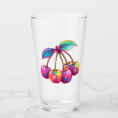 カラフルさくらんぼ タンブラーグラス (正面)