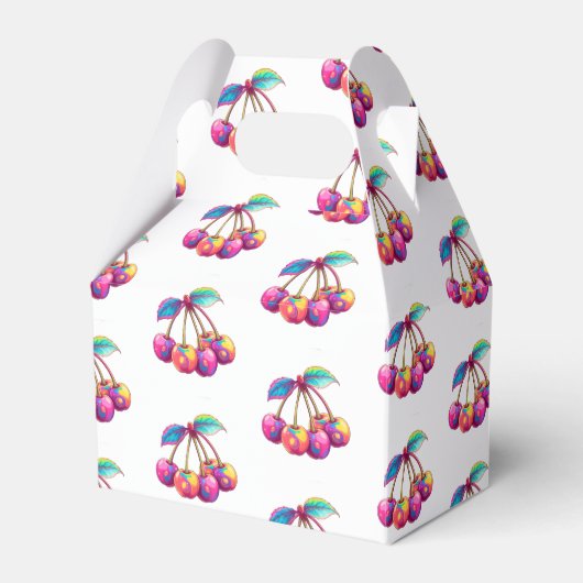 カラフルさくらんぼ フェイバーボックス (正面サイド)