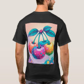 カラフルさくらんぼ Tシャツ (裏面)