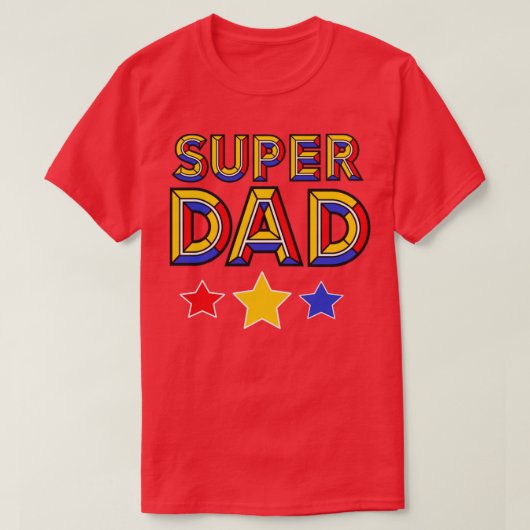 カラフルすごいパパデザイン Tシャツ (デザイン正面)