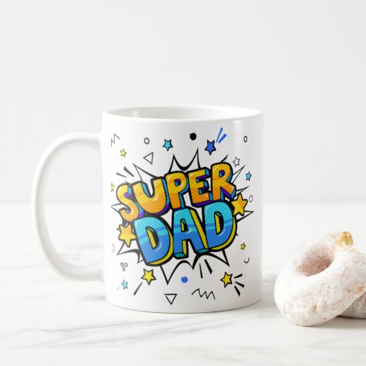 カラフルすごいパパ コーヒーマグカップ (ドーナツ)