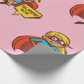 カラフルすごい飛んでいる母 ラッピングペーパー (角)